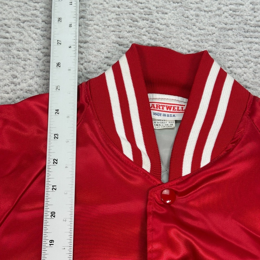 Vintage Hartwell Bomber Jacket Size Small USA Satin Phoenix Hockey Association - Picture 6 of 11